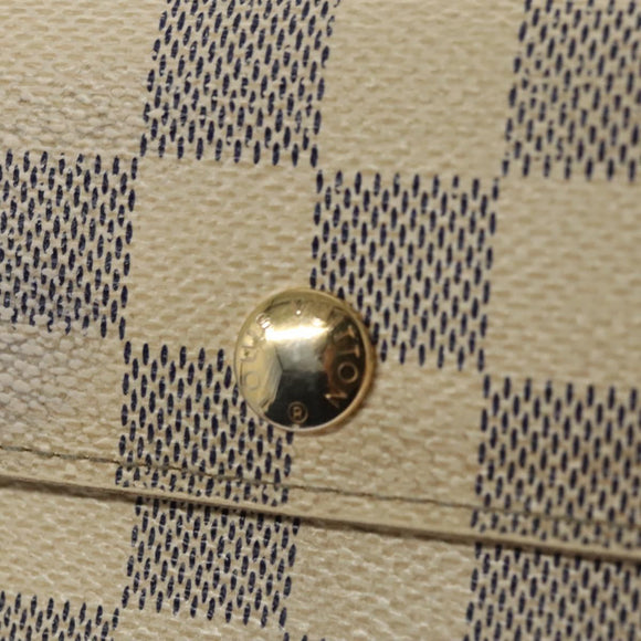 LOUIS VUITTON Damier Azur Portefeuille Alexandra Wallet N63068 LV Auth BD1312