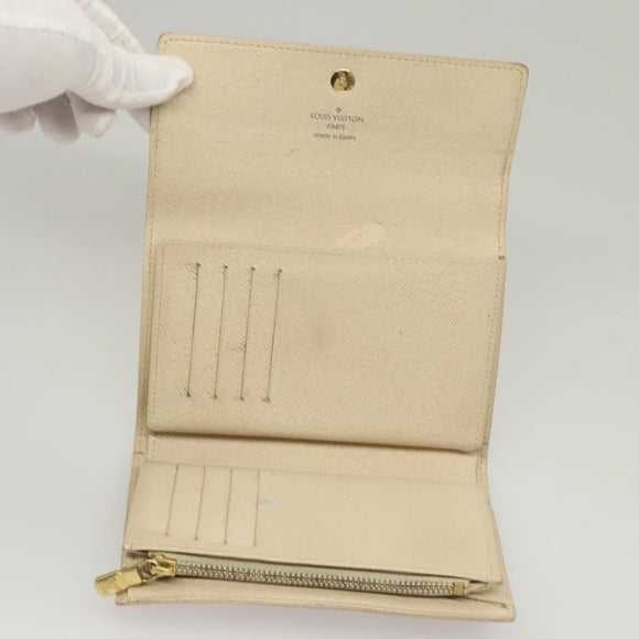 LOUIS VUITTON Damier Azur Portefeuille Alexandra Wallet N63068 LV Auth BD1312