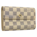 LOUIS VUITTON Damier Azur Portefeuille Alexandra Wallet N63068 LV Auth BD1312-1
