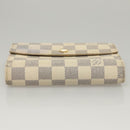 LOUIS VUITTON Damier Azur Portefeuille Alexandra Wallet N63068 LV Auth BD1312-6
