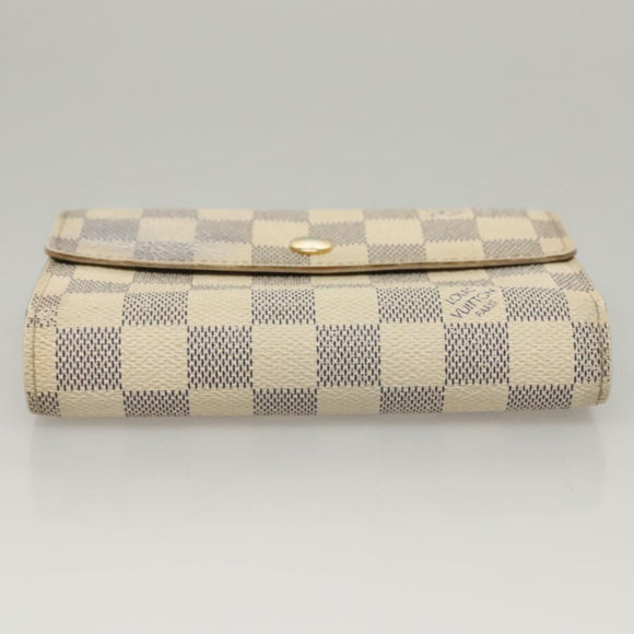 LOUIS VUITTON Damier Azur Portefeuille Alexandra Wallet N63068 LV Auth BD1312