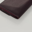 LOUIS VUITTON Epi Portefeiulle Sarah Wallet Purple Cassis M6374K LV Auth BD1313-15