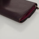 LOUIS VUITTON Epi Portefeiulle Sarah Wallet Purple Cassis M6374K LV Auth BD1313-16