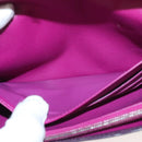 LOUIS VUITTON Epi Portefeiulle Sarah Wallet Purple Cassis M6374K LV Auth BD1313-9