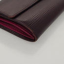 LOUIS VUITTON Epi Portefeiulle Sarah Wallet Purple Cassis M6374K LV Auth BD1313-7