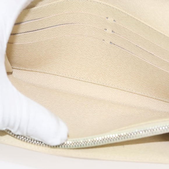 LOUIS VUITTON Damier Azur Portefeuille Sarah Long Wallet N61735 LV Auth BD1315