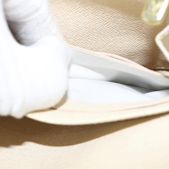 LOUIS VUITTON Damier Azur Portefeuille Sarah Long Wallet N61735 LV Auth BD1315