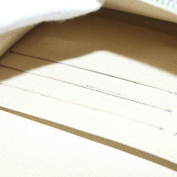 LOUIS VUITTON Damier Azur Portefeuille Sarah Long Wallet N61735 LV Auth BD1315