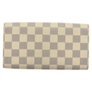 LOUIS VUITTON Damier Azur Portefeuille Sarah Long Wallet N61735 LV Auth BD1315-2