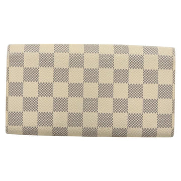 LOUIS VUITTON Damier Azur Portefeuille Sarah Long Wallet N61735 LV Auth BD1315 - 0