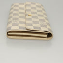 LOUIS VUITTON Damier Azur Portefeuille Sarah Long Wallet N61735 LV Auth BD1315-3