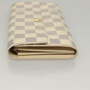 LOUIS VUITTON Damier Azur Portefeuille Sarah Long Wallet N61735 LV Auth BD1315-4