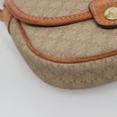 CELINE Macadam Canvas Shoulder Bag PVC Beige Gold Auth BD1320-14
