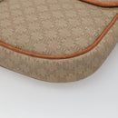 CELINE Macadam Canvas Shoulder Bag PVC Beige Gold Auth BD1320-15