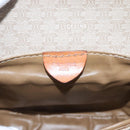 CELINE Macadam Canvas Shoulder Bag PVC Beige Gold Auth BD1320-17