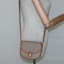 CELINE Macadam Canvas Shoulder Bag PVC Beige Gold Auth BD1320-20