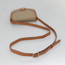 CELINE Macadam Canvas Shoulder Bag PVC Beige Gold Auth BD1320-7