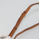 CELINE Macadam Canvas Shoulder Bag PVC Beige Gold Auth BD1320-8