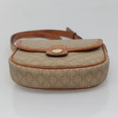 CELINE Macadam Canvas Shoulder Bag PVC Beige Gold Auth BD1320-5