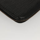 LOUIS VUITTON Epi Agenda Geode Travel Case Black M63872 LV Auth BD1333-15