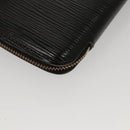 LOUIS VUITTON Epi Agenda Geode Travel Case Black M63872 LV Auth BD1333-16