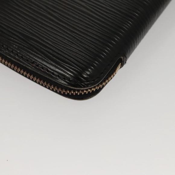 LOUIS VUITTON Epi Agenda Geode Travel Case Black M63872 LV Auth BD1333
