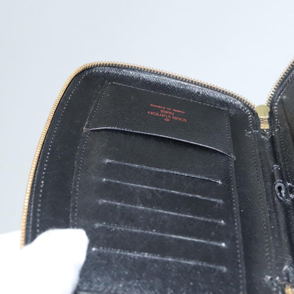 LOUIS VUITTON Epi Agenda Geode Travel Case Black M63872 LV Auth BD1333