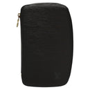 LOUIS VUITTON Epi Agenda Geode Travel Case Black M63872 LV Auth BD1333-13