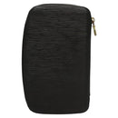 LOUIS VUITTON Epi Agenda Geode Travel Case Black M63872 LV Auth BD1333-2