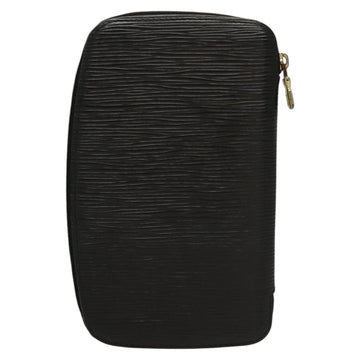 LOUIS VUITTON Epi Agenda Geode Travel Case Black M63872 LV Auth BD1333 - 0