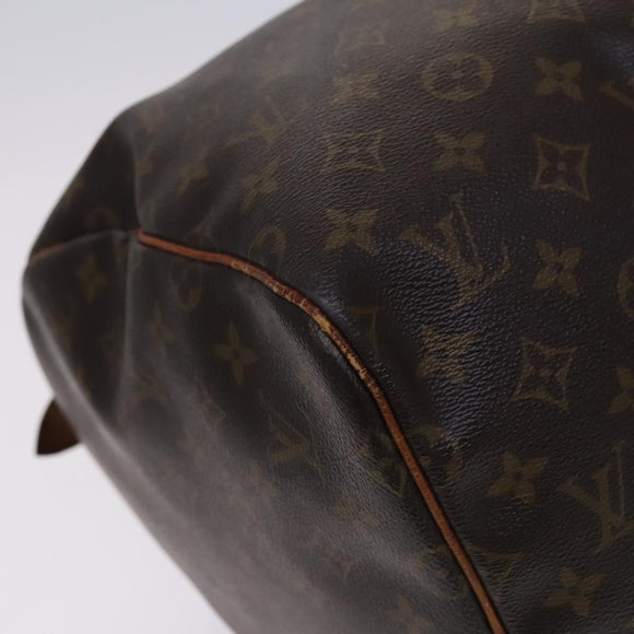 LOUIS VUITTON Monogram Keepall 55 Boston Bag M41424 LV Auth BD1339