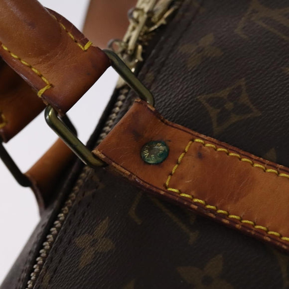 LOUIS VUITTON Monogram Keepall 55 Boston Bag M41424 LV Auth BD1339