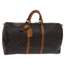 LOUIS VUITTON Monogram Keepall 55 Boston Bag M41424 LV Auth BD1339-1