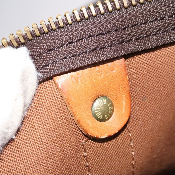 LOUIS VUITTON Monogram Keepall 55 Boston Bag M41424 LV Auth BD1339