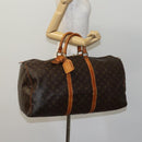 LOUIS VUITTON Monogram Keepall 55 Boston Bag M41424 LV Auth BD1339-22