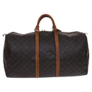 LOUIS VUITTON Monogram Keepall 55 Boston Bag M41424 LV Auth BD1339-2