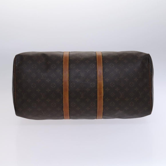 LOUIS VUITTON Monogram Keepall 55 Boston Bag M41424 LV Auth BD1339