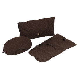 LOUIS VUITTON Monogram Mini Lin Voyage Travel Set Brown M99204 LV Auth BD1341V