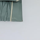 Miu Miu Chain Shoulder Bag Leather Blue Silver Auth BD1352-15