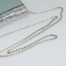 Miu Miu Chain Shoulder Bag Leather Blue Silver Auth BD1352-7