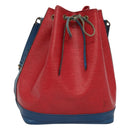 LOUIS VUITTON Epi Noe Shoulder Bag Bicolor Red Blue M44084 LV Auth BD1364-1