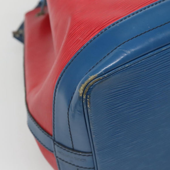 LOUIS VUITTON Epi Noe Shoulder Bag Bicolor Red Blue M44084 LV Auth BD1364