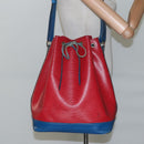 LOUIS VUITTON Epi Noe Shoulder Bag Bicolor Red Blue M44084 LV Auth BD1364-22