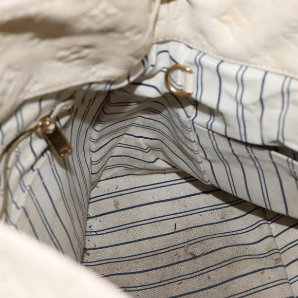 LOUIS VUITTON Monogram Empreinte Artsy MM Shoulder Bag White M93449 Auth BD1368