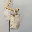 LOUIS VUITTON Monogram Empreinte Artsy MM Shoulder Bag White M93449 Auth BD1368-20