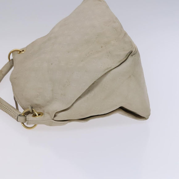 LOUIS VUITTON Monogram Empreinte Artsy MM Shoulder Bag White M93449 Auth BD1368