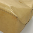 LOUIS VUITTON Monogram Vernis Reade PM Hand Bag Beige M91334 LV Auth BD1369-15