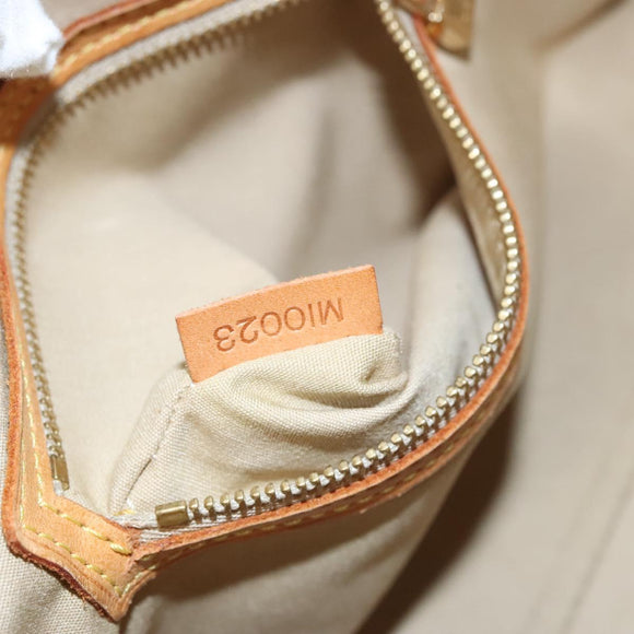 LOUIS VUITTON Monogram Vernis Reade PM Hand Bag Beige M91334 LV Auth BD1369