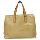 LOUIS VUITTON Monogram Vernis Reade PM Hand Bag Beige M91334 LV Auth BD1369-13