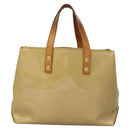 LOUIS VUITTON Monogram Vernis Reade PM Hand Bag Beige M91334 LV Auth BD1369-2